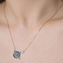 Saturn Planet Necklace ¥ Saturn Pendant Necklace ¥ Space Lover Gifts - Trending Silver Gifts