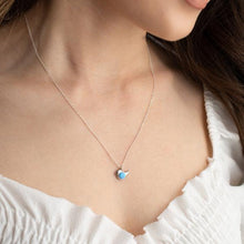 Bird Necklace Silver ¥ Blue Bird Necklace ¥ Bird Pendant Necklace - Trending Silver Gifts