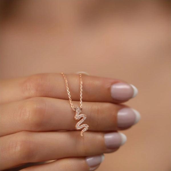 Snake Necklace Silver • Snake Necklace Gold • Snake Necklace Choker - Trending Silver Gifts
