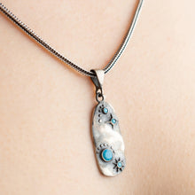 Starry Night Disc Necklace ¥ Night Sky Symbol ¥ Layered Disc Necklace - Trending Silver Gifts