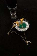 Upside Down Moon Necklace | Upside Down Crescent Moon Necklace