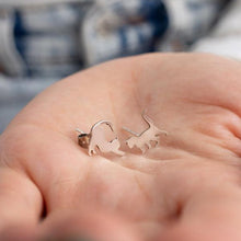 Sterling Silver Cat Earrings ¥ Cat Earrings Silver, Gifts For Cat Moms - Trending Silver Gifts